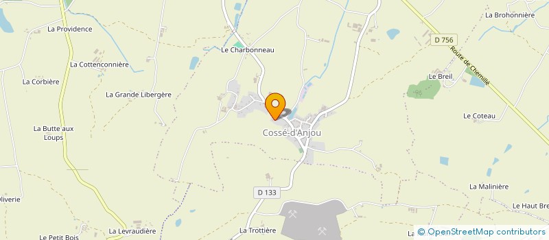 localisation de l'entreprise MADAME YOLENE DAVIAUD  CHEMILLE-EN-ANJOU