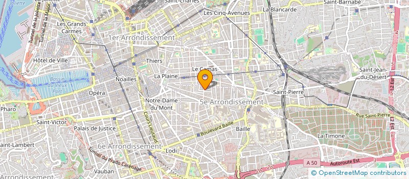 localisation de l'entreprise MADAME YOLENE FARGES à MARSEILLE