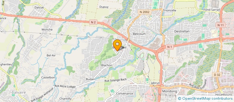 localisation de l'entreprise MADAME YOLENE PANZOU  BAIE MAHAULT