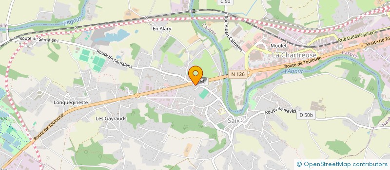 localisation de l'entreprise MADAME YOLENE ROUANET  SAIX