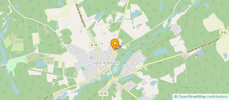 localisation de l'entreprise MADAME YOLENE ROUSSEAU à LIGNY-LE-RIBAULT