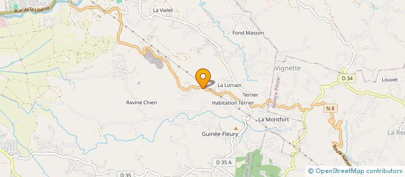localisation de l'entreprise MADAME YOLETTA BRIAND à RIVIERE-SALEE