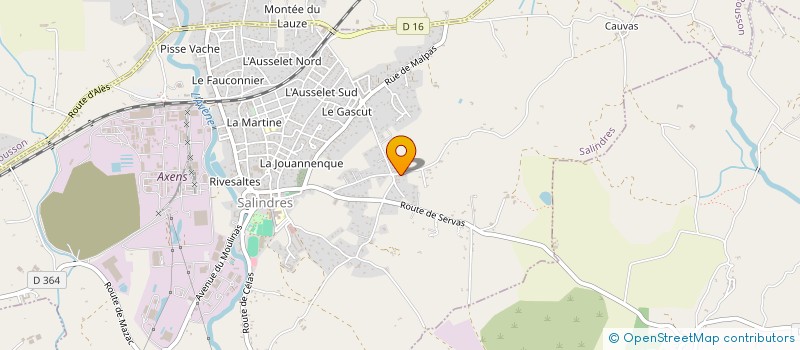 localisation de l'entreprise MADAME YOLINA JOB  SALINDRES