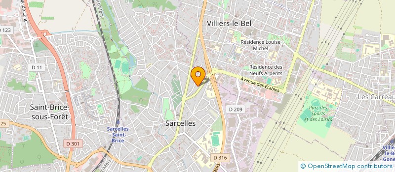 localisation de l'entreprise MADAME YOMNA BACHIRI  SARCELLES