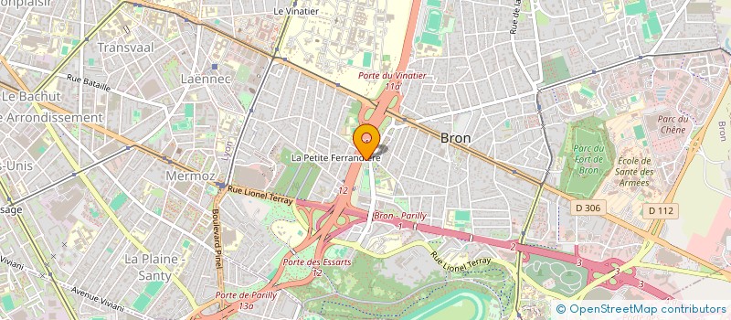 localisation de l'entreprise MADAME YOMNA CHAKHAB  BRON