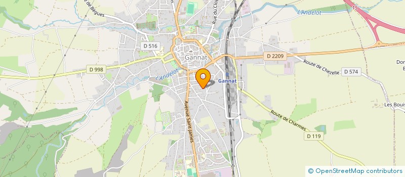 localisation de l'entreprise MADAME YONA-ESTELLE DESARMENIEN  GANNAT