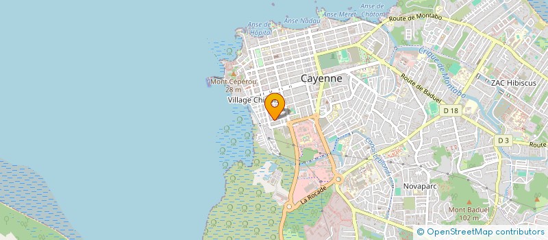 localisation de l'entreprise MADAME YONETTE CHARLES  CAYENNE