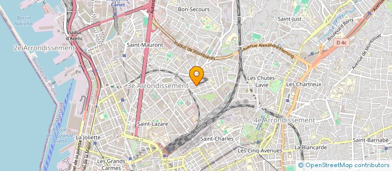 localisation de l'entreprise MADAME YONGMEI ZHANG  MARSEILLE