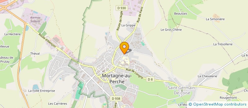 localisation de l'entreprise MADAME YORICKE PERREE à SAINT-LANGIS-LES-MORTAGNE