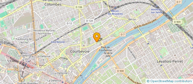 localisation de l'entreprise MADAME YORIKO OKUMURA à COURBEVOIE