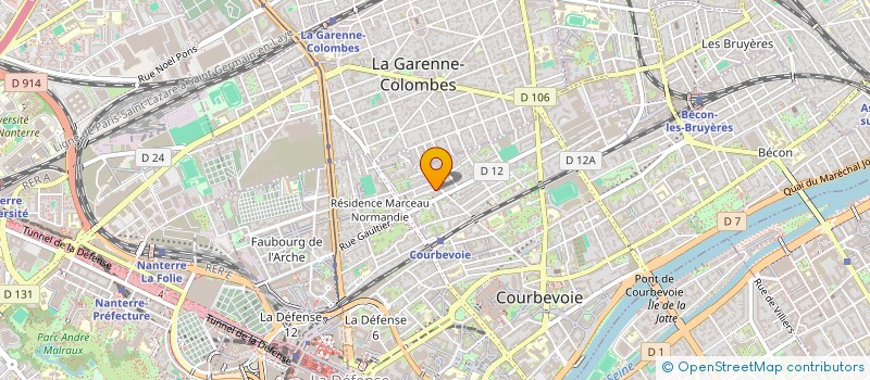 localisation de l'entreprise MADAME YORLEY GUERRA à COURBEVOIE
