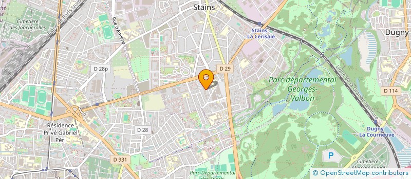 localisation de l'entreprise MADAME YOSRA FASSATOUI  STAINS