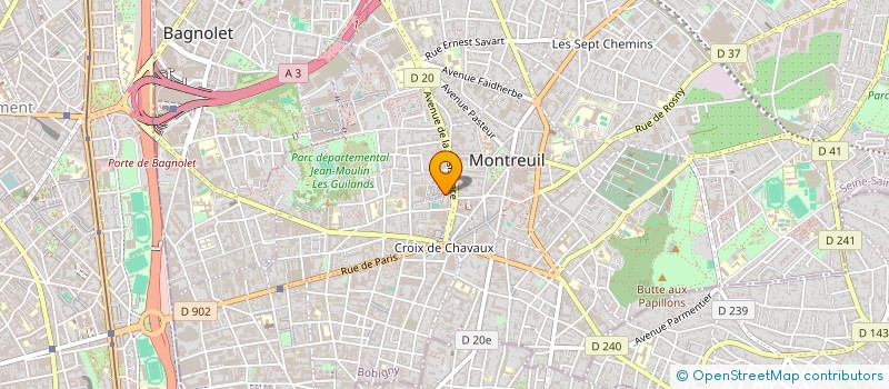 localisation de l'entreprise MADAME YOUCEF BENIKHLEF à MONTREUIL