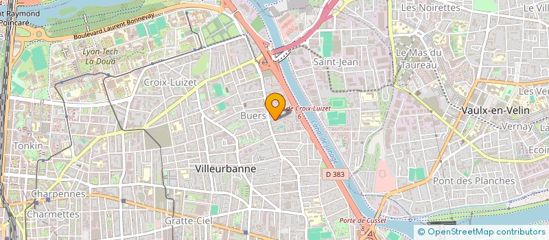 localisation de l'entreprise MADAME YOULDOS HENIDI  VILLEURBANNE