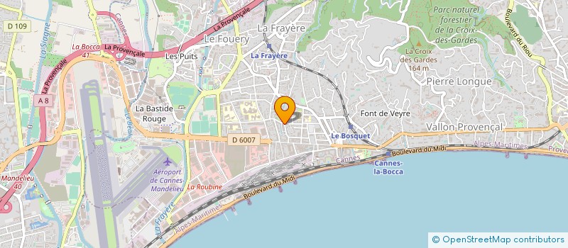 localisation de l'entreprise MADAME YOULIA BOUSLENKO à CANNES