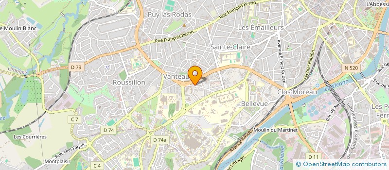 localisation de l'entreprise MADAME YOUMIE MERGIRIE à LIMOGES