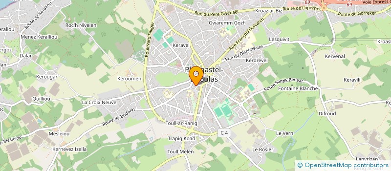 localisation de l'entreprise MADAME YOUNA GUILLOU à PLOUGASTEL-DAOULAS