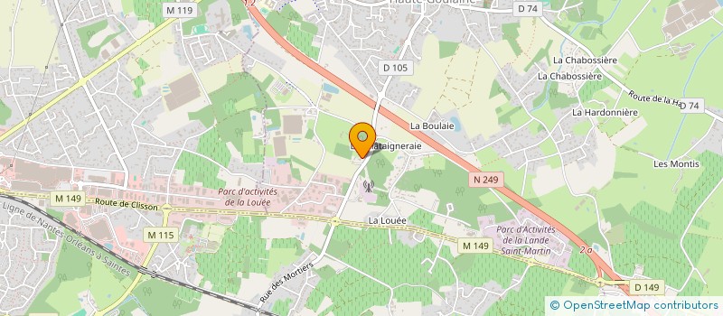 localisation de l'entreprise MADAME YOUNA LE ROLLAND à HAUTE-GOULAINE