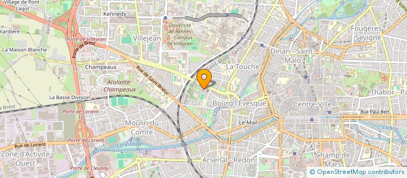 localisation de l'entreprise MADAME YOUNA SENANT à RENNES