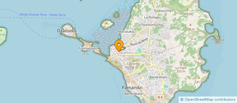 localisation de l'entreprise MADAME YOUNOUSSA SOILIHE KALATHOUME à DZAOUDZI