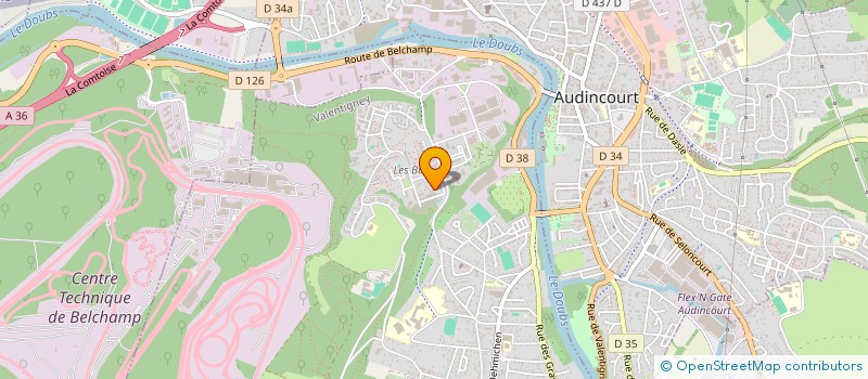 localisation de l'entreprise MADAME YOUSRA AYOUJIL  VALENTIGNEY