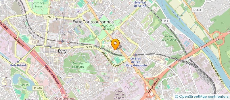 localisation de l'entreprise MADAME YOUSRA BENLARBI DELAI  EVRY-COURCOURONNES