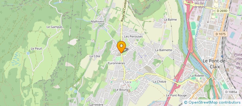 localisation de l'entreprise MADAME YOUSRA BOUNAB  CLAIX