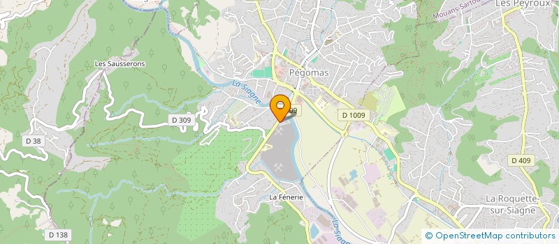 localisation de l'entreprise MADAME YOUSRA CHAKRAOUI  PEGOMAS