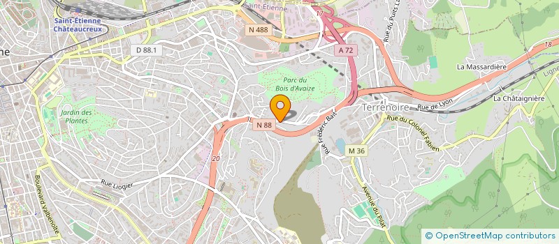 localisation de l'entreprise MADAME YOUSRA EL MOUSSAOUI  SAINT-ETIENNE