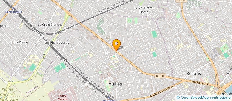 localisation de l'entreprise MADAME YOUSRA HAIMEUR à HOUILLES