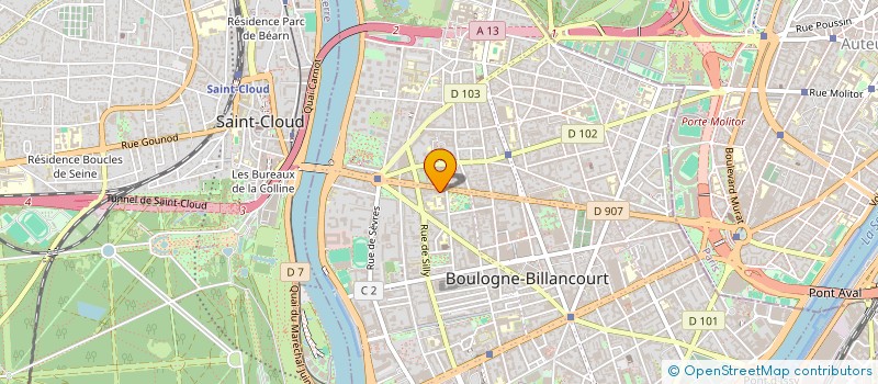 localisation de l'entreprise MADAME YOUSRA LAOUAREM à BOULOGNE-BILLANCOURT