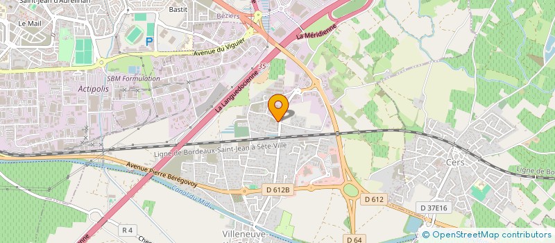 localisation de l'entreprise MADAME YOUSRA MANSOURI  VILLENEUVE-LES-BEZIERS