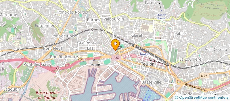 localisation de l'entreprise MADAME YOUSRA OUADJI  TOULON