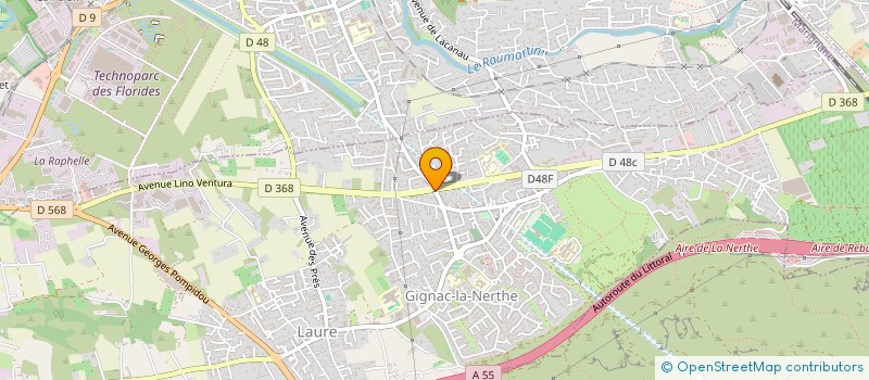 localisation de l'entreprise MADAME YOUSRA OUERFELLI  GIGNAC-LA-NERTHE