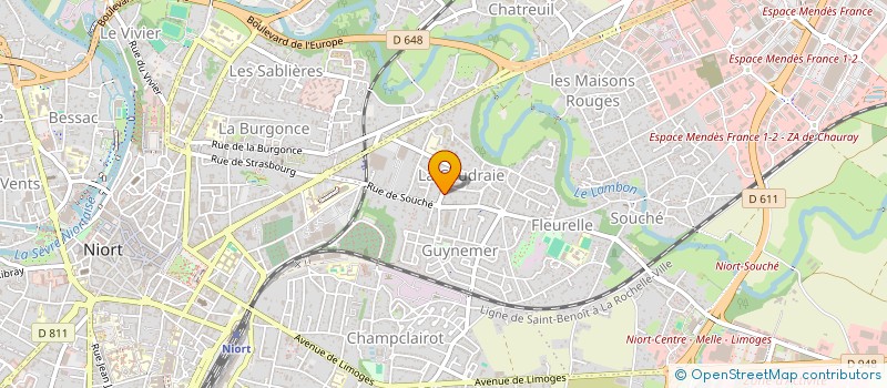 localisation de l'entreprise MADAME YOUSSINA AUDO à NIORT