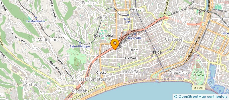 localisation de l'entreprise MADAME YOUSSRA ARBI  NICE