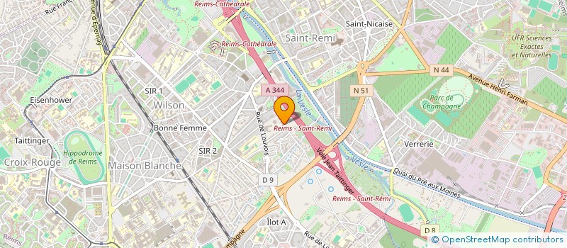 localisation de l'entreprise MADAME YOUSSRA BELLAMINE  REIMS