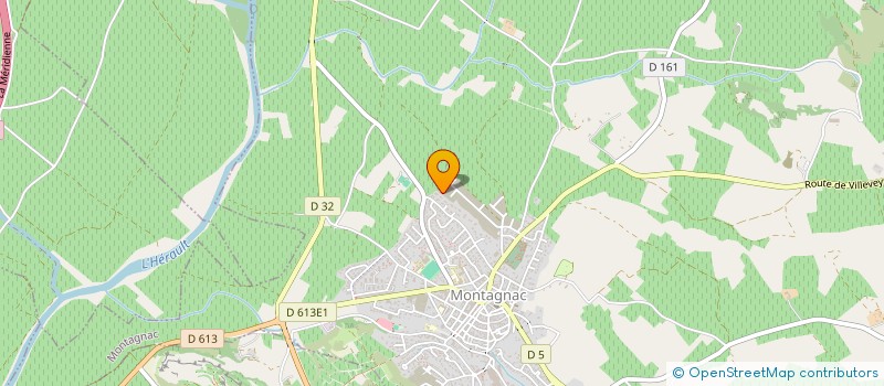 localisation de l'entreprise MADAME YOUSSRA HAJJAJI  MONTAGNAC