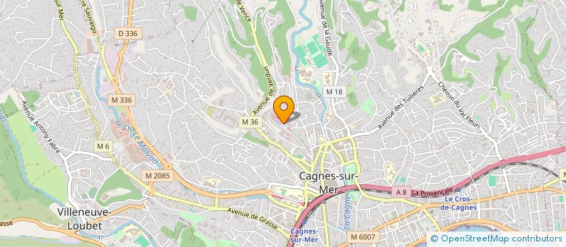 localisation de l'entreprise MADAME YSA ANCTIL à CAGNES-SUR-MER
