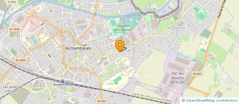 localisation de l'entreprise MADAME YSALINE CORNET à ARMENTIERES