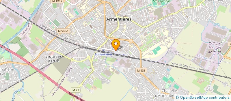 localisation de l'entreprise MADAME YSALINE OTTEBAERT  ARMENTIERES