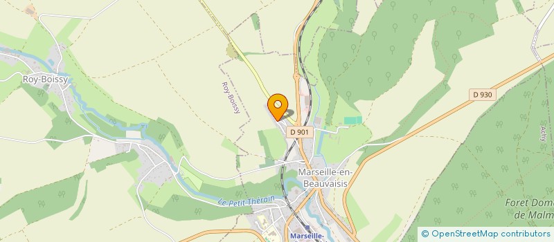 localisation de l'entreprise MADAME YSBONNE GUERVIL  MARSEILLE-EN-BEAUVAISIS