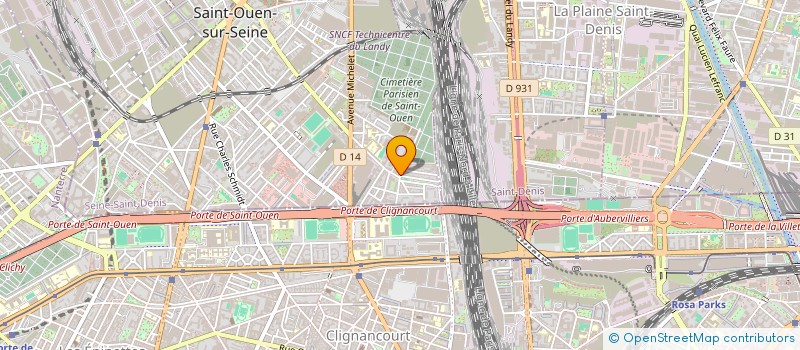 localisation de l'entreprise MADAME YSEE BRISCAS à SAINT-OUEN-SUR-SEINE