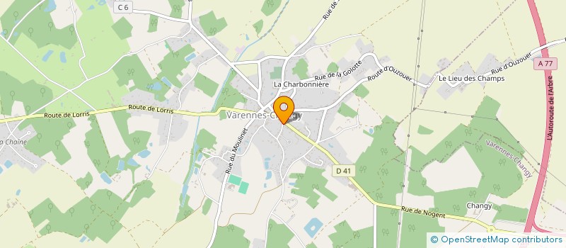 localisation de l'entreprise MADAME YSEE MATHIEU  VARENNES-CHANGY