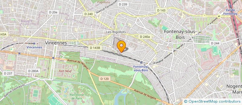 localisation de l'entreprise MADAME YSEE MICHINEAU  FONTENAY-SOUS-BOIS