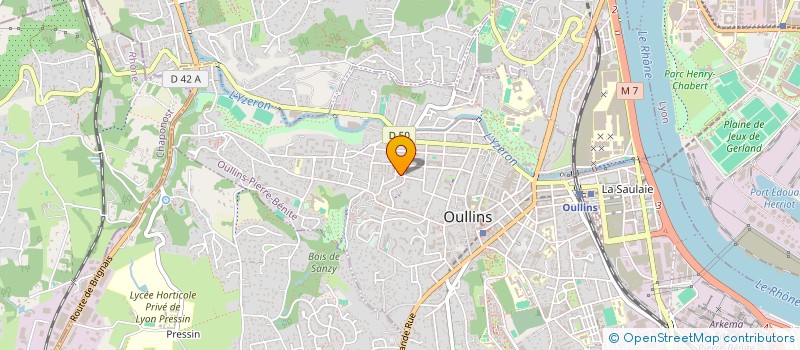 localisation de l'entreprise MADAME YSEULT PERILHOU  OULLINS-PIERRE-BENITE