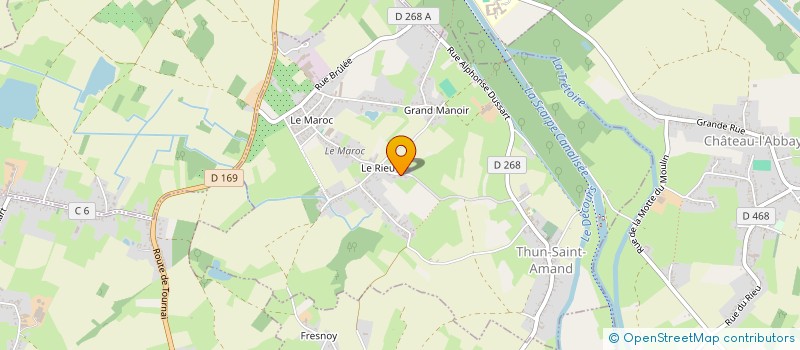 localisation de l'entreprise MADAME YSOLINE MASSART  THUN-SAINT-AMAND