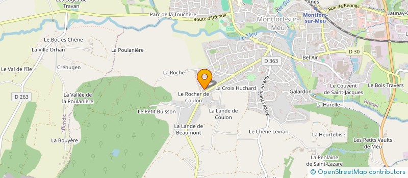 localisation de l'entreprise MADAME YSOLINE MORIN  MONTFORT-SUR-MEU