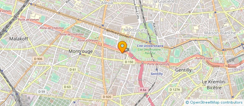 localisation de l'entreprise MADAME YU SHU HUNG  MONTROUGE