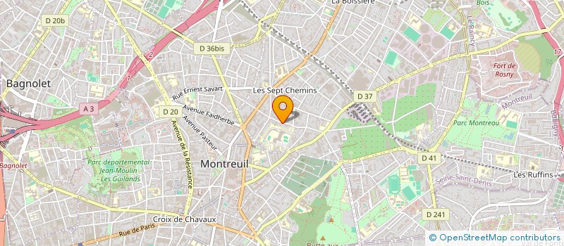 localisation de l'entreprise MADAME YU ZHANG à MONTREUIL